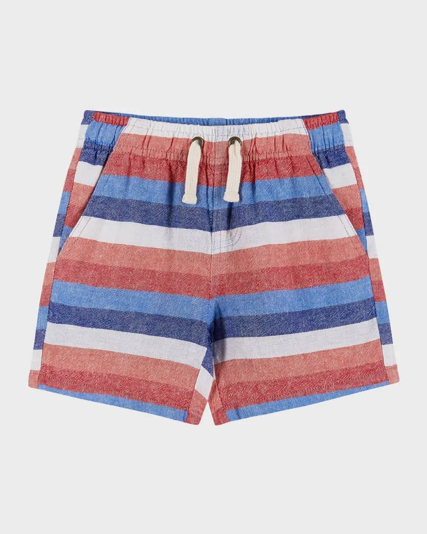 Andy & Evan - Tee and Striped Shorts Set