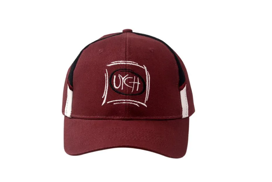 BRUSHED HEAVY COTTON CAP WITH FABRIC INSERTS ON CROWN