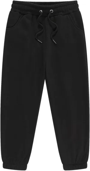 Cotton Sweatpants for Boys Girls Pull On Joggers Drawstring ounge Pants for Teen Kids Plain Elastic Waist Jogger Pants