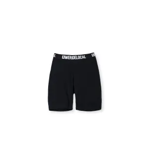 LOGOTYPE BLACK BIKER SHORTS