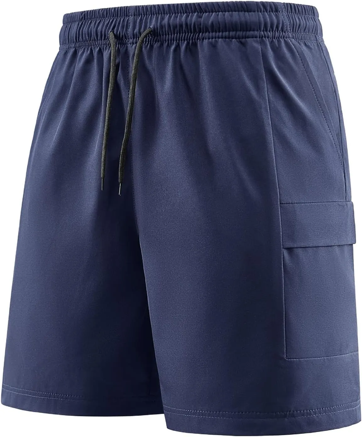 Mens Summer Cargo Shorts Stretch Drawstring Joggers Shorts Lightweight Quick Dry Water-Resistant Pants with Pockets