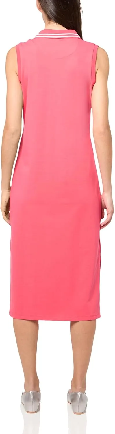 Nautica Women's Johnny Collar Short Sleeve Stripe Dress
