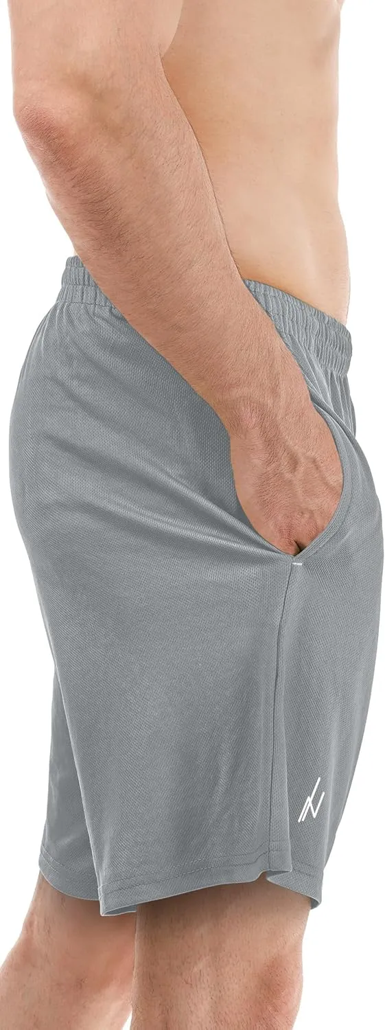 NY Threads Mens Athletic Shorts 2 Pack Quick Dry Lightweight Running Workout Gym Shorts with Pockets