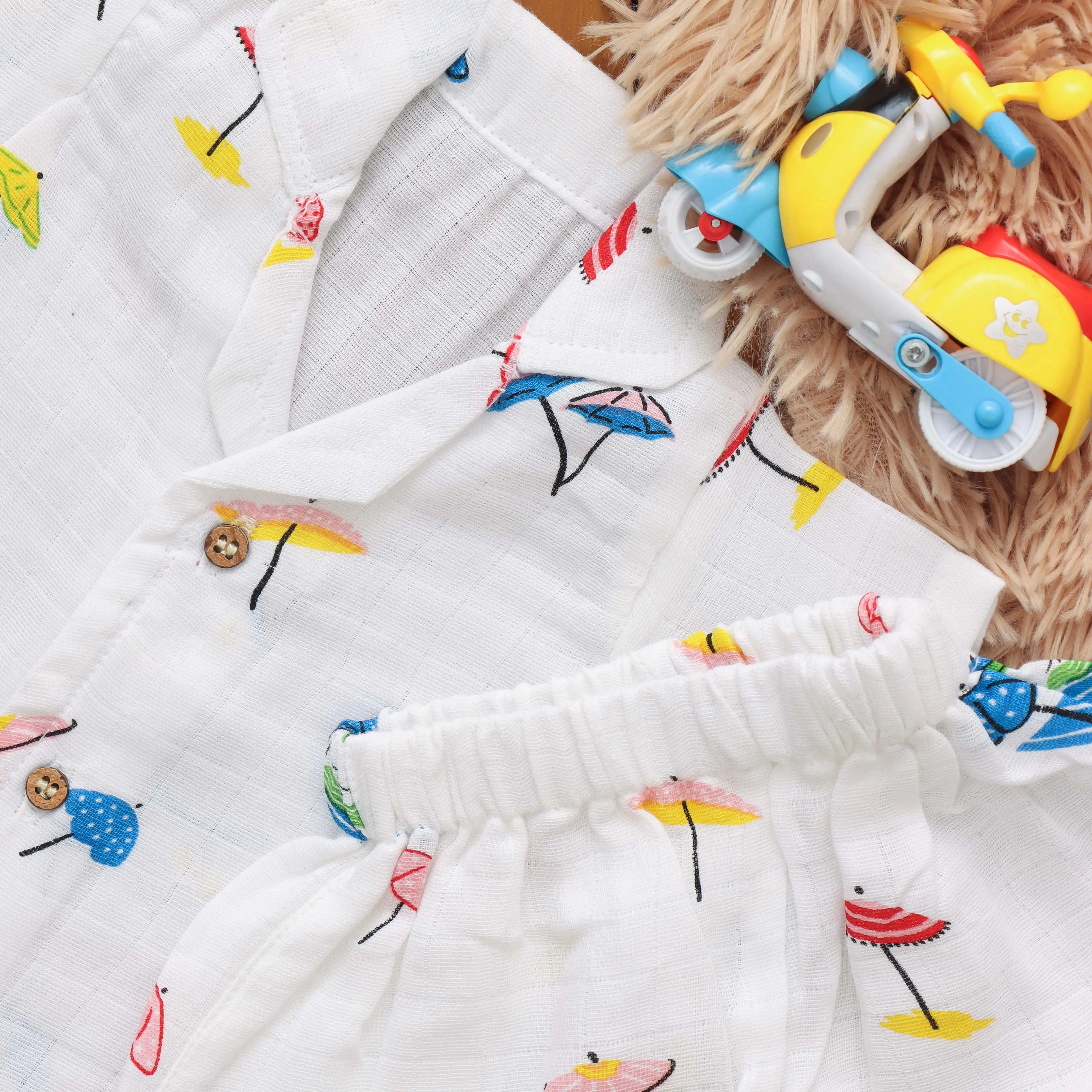 Playtime Set: Cute Boys Shirt and Shorts Set