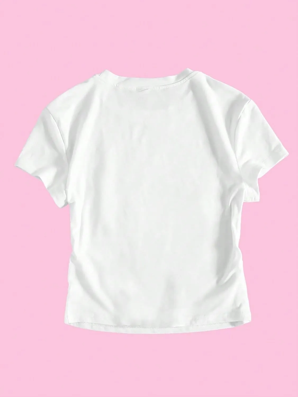 SOLY HUX Women's Baby Tees for Women Y2K Graphic Tops Letter Print Short Sleeve Crop Tops 90s T-Shirt Vintage Outfit