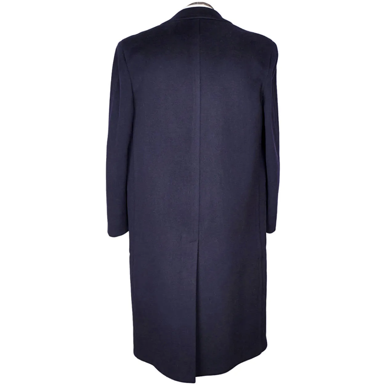 Vintage Mens Overcoat Early 1950s Navy Blue Coat Jack Golds Clothes Montreal M L