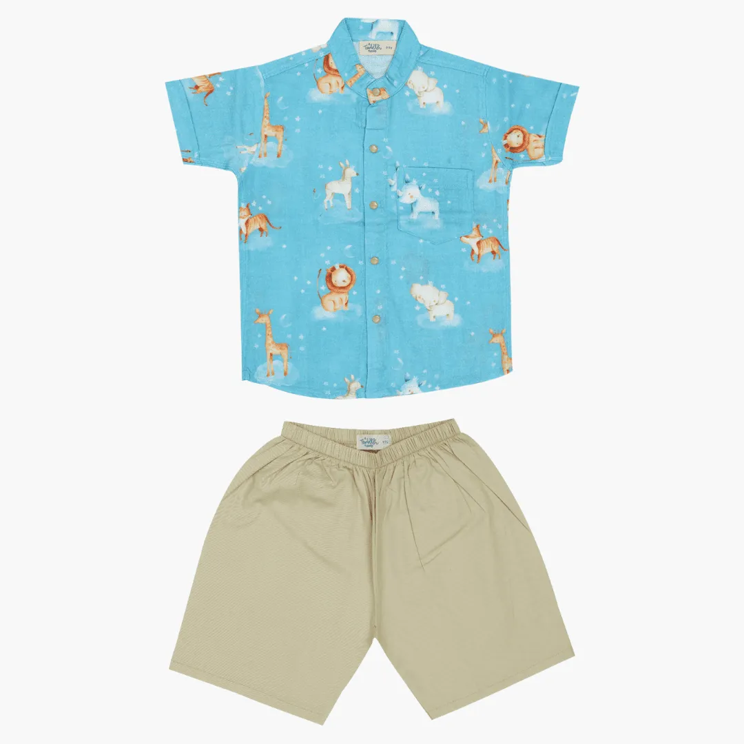 Wintertime Wonders - Muslin Top and Shorts for kids