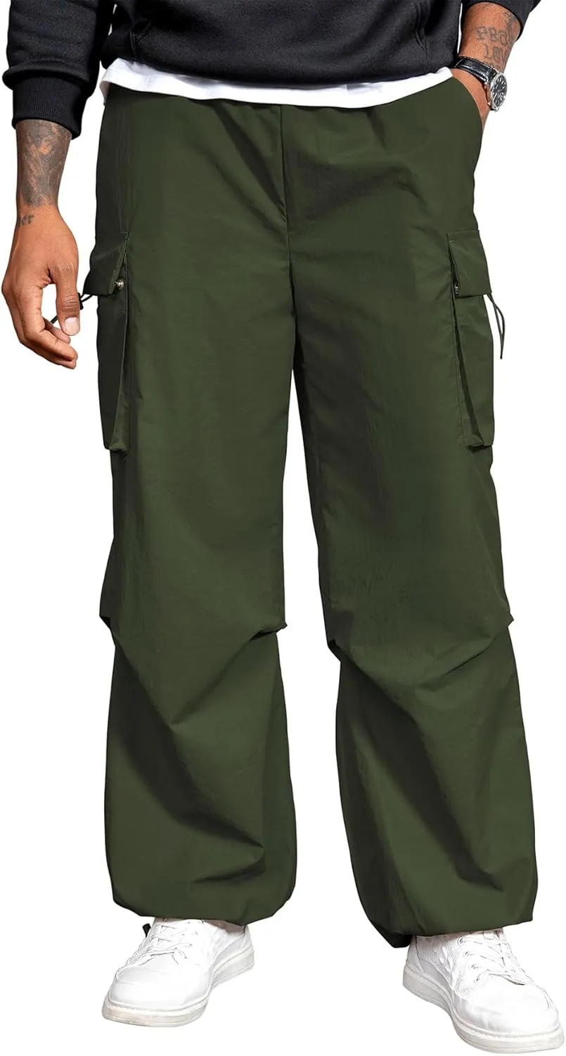 Zando Men's Cargo Pants Baggy Joggers Cargo Pant Oversized Trendy Casual Parachute Pants Mens Waterproof Hiking Pants