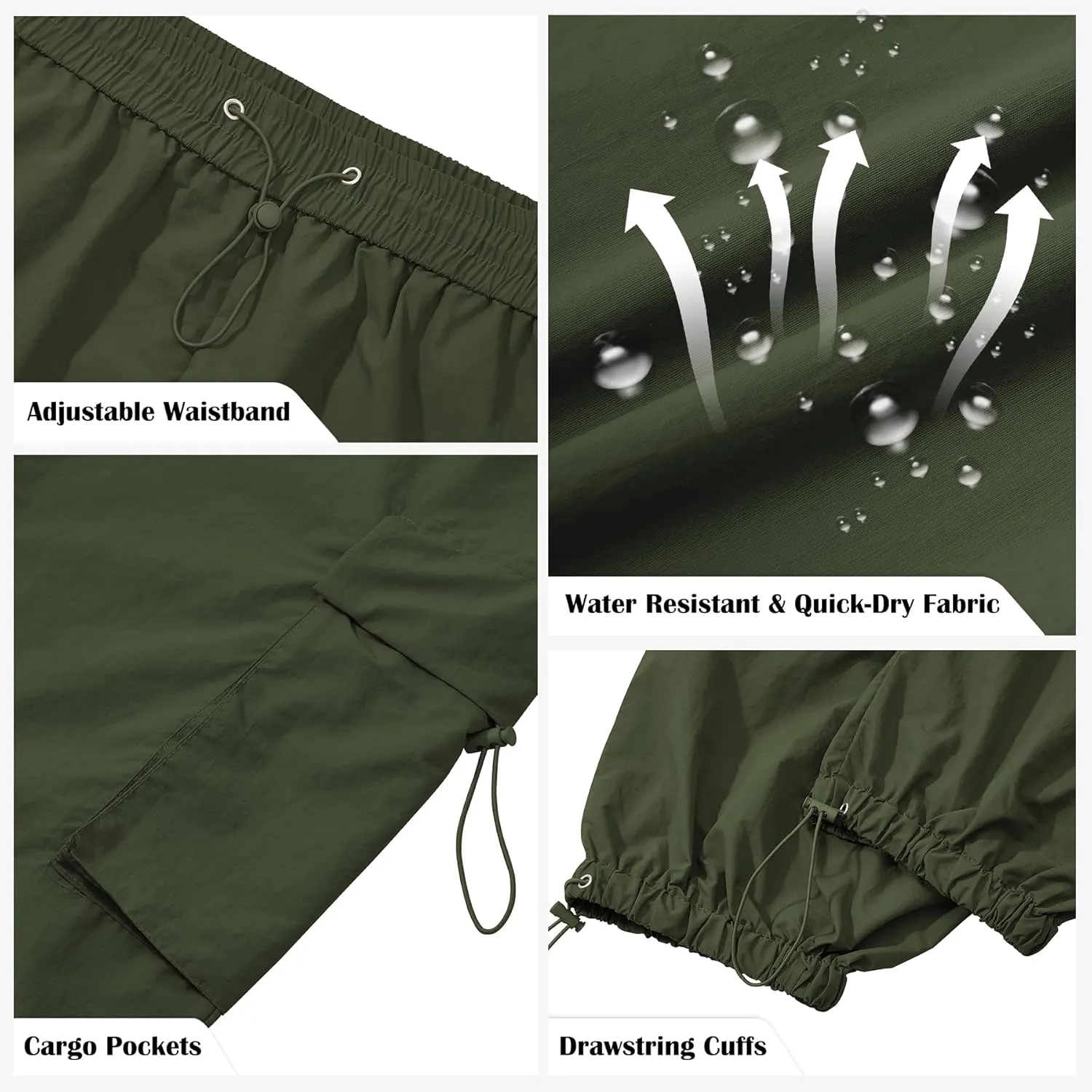 Zando Men's Cargo Pants Baggy Joggers Cargo Pant Oversized Trendy Casual Parachute Pants Mens Waterproof Hiking Pants